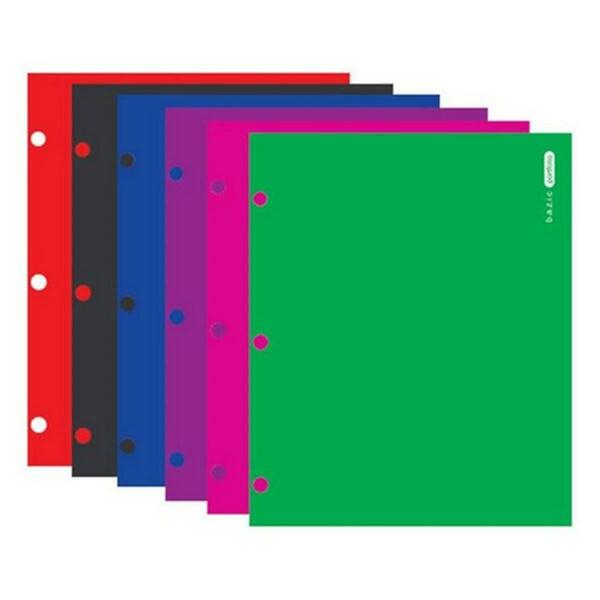 Bazic Products Bazic Laminated Bright Glossy Color 2-Pockets Portfolios, 48PK 3143